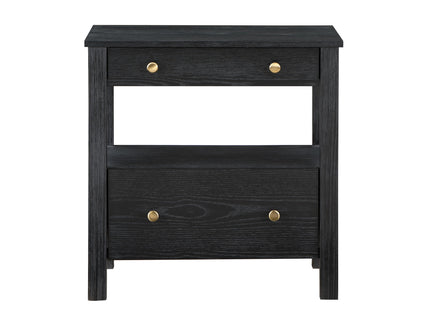 Danielle - 2 Drawer Nightstand - Black
