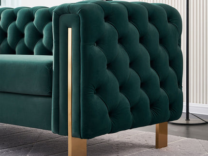 Chesterfield - Modern Tufted Living Room Sofa, 84.25''W Couch