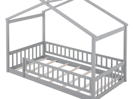 Bed House Bed Frame With Fence