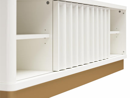 Rene - Scalloped TV Stand For TVs Up To 65" - White