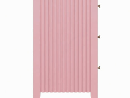 Fluted 3 Drawer Nightstand With Soft Close Slides