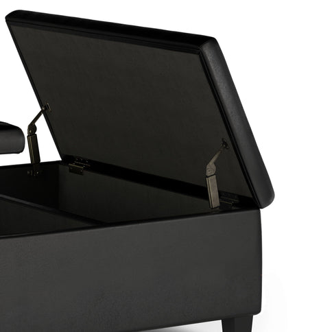 Ellis - Coffee Table Storage Ottoman Contemporary Design
