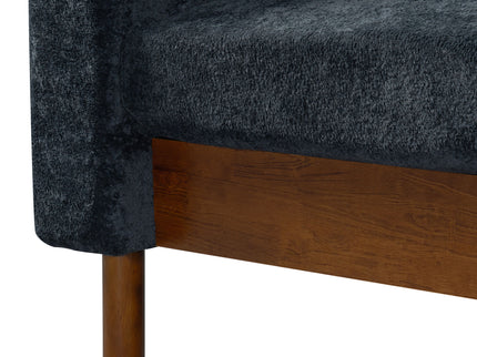 3 Seater Sofa With Square Arms, Tufted Pillow Back For Living Room