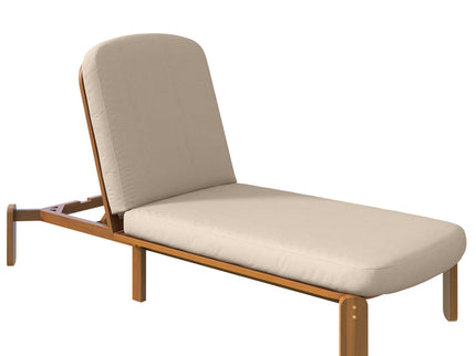 Outdoor Chaise Lounge With Adjustable Backrest