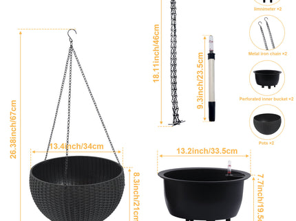 Self Watering Hanging Planter