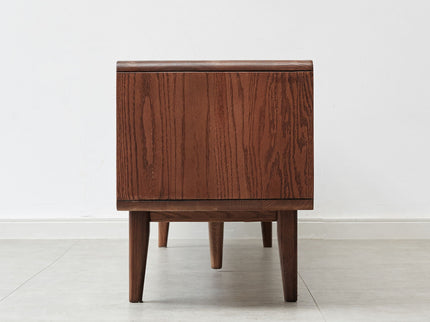TV Cabinet With Chinese Changhong Glass Doors, Two Drawer Storage Space TV Standing
