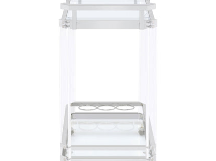 Kempton - 2 Tier Bar Cart - Chrome