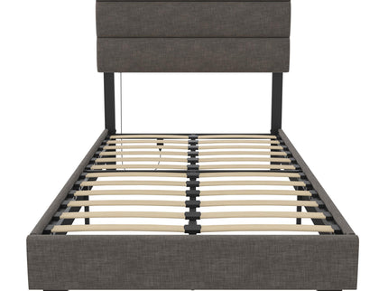Paloma - Twin Bed With Dual USB Port - Linen