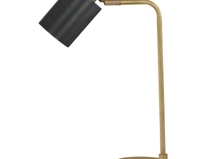 Dharma - Adjustable Table Lamp With Shade - Antique Brass