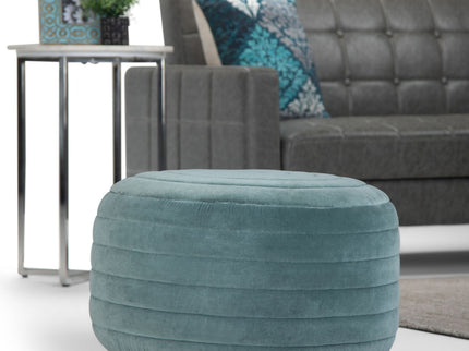 Vivienne - Upholstered Round Pouf