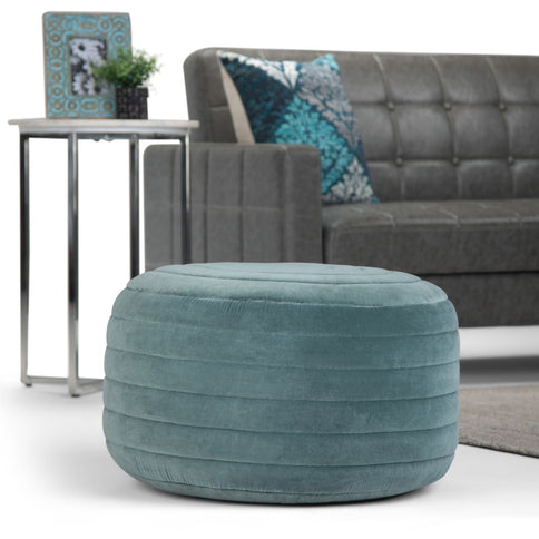 Vivienne - Upholstered Round Pouf