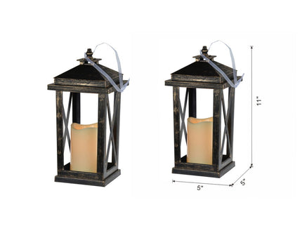 Menifee - Lantern With Led Candle (Set of 2)
