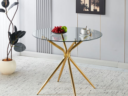 Compact Dining Table With Glass Top
