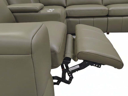 Upholstered Large Arms Sectional With Recliner Seats