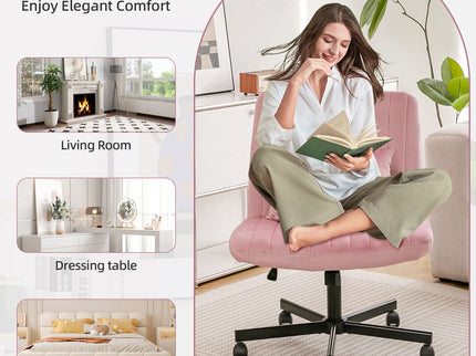Criss Cross Office Chair With Adjustable Height, Ergonomic Design