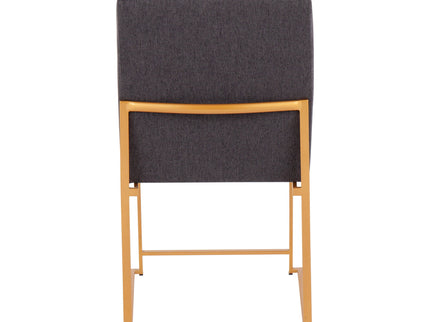 Fuji - Contemporary Stylish Frame, High Back Dining Chair (Set of 2)