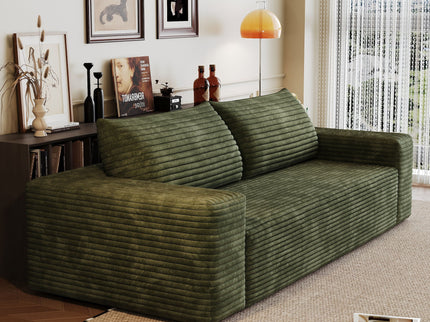 3 Setaser Sofa, Deep Seat Couches For Living Room - Green
