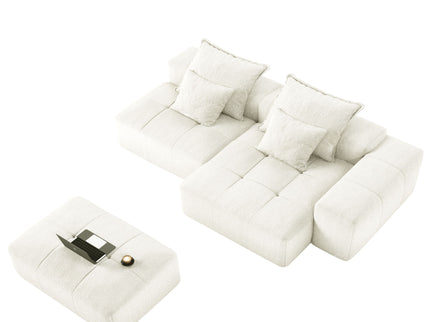 Modern Oversized Diy Combination Modular Sectional Sofa With Pillows