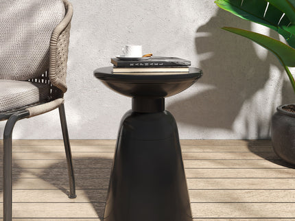 Outdoor Modern Metal End Large Table