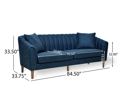 Contemporary 3 Seater Sofa With Accents