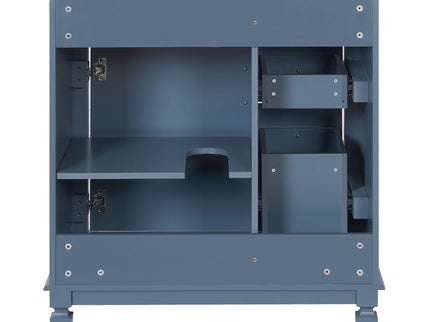 Bathroom Vanity With Sink, Cabinet With 2 Drawers And Adjustable Shelf