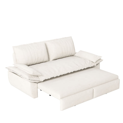 Queen Pull Out Bed, 3 In 1 Convertible Sleeper Sofa