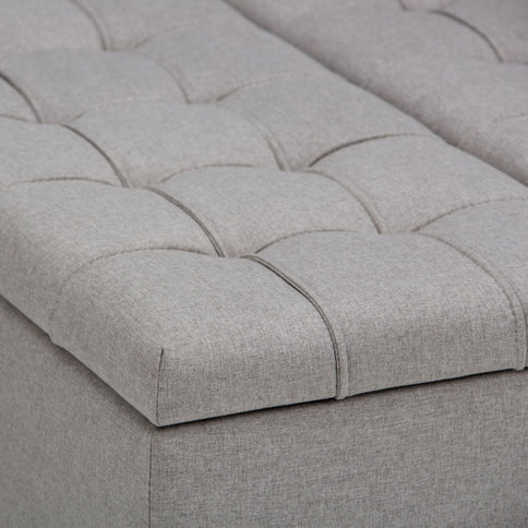 Harrison - Upholstered Coffee Table Storage Ottoman