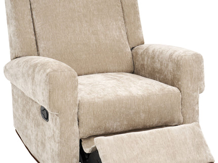 Manual Recliner Chair With Swivel Rocker Function, Dual Recline Angles