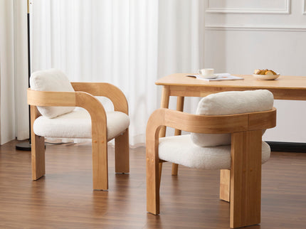 Dining Chairs With Pillow Back (Set of 2)
