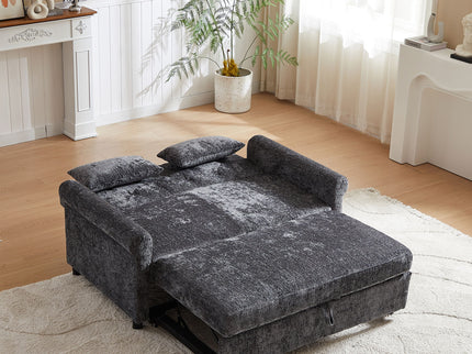 Loveseat Sofa Bed, Pull - Out Couch Sleeper & 2 Pillows
