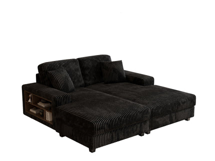 Convertible Sectional Sofa, Sleeper Oversized Living Room Lounge