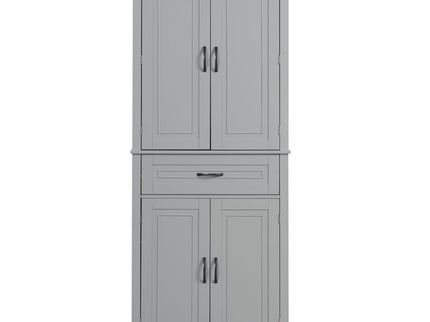 Bathroom Storage Cabinet With Doors And Drawer, Adjustable Shelf