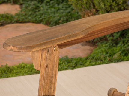 Outdoor Adirondack Rocking Loveseat With Hand Crafted Details
