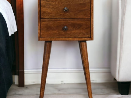 Mini 2 Drawer Nightstand