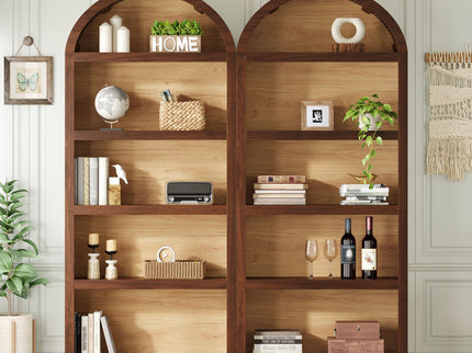 Freestanding Tall Bookshelves (Set of 2)