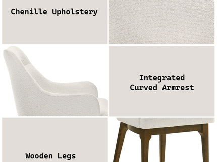 Kasha - Side Chair (Set of 2) - Beige / Oak