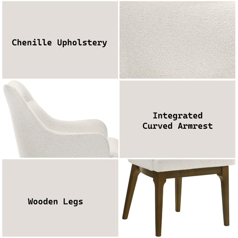 Kasha - Side Chair (Set of 2) - Beige / Oak