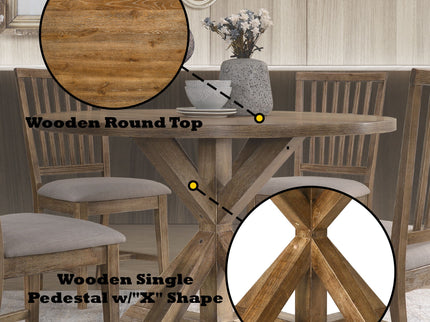 Wallace II - Weathered Dining Table - Oak