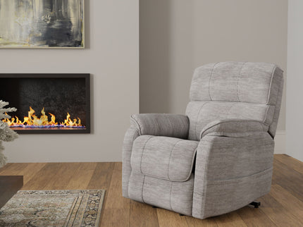 Lucie - Fabric Power Lift Chair - Gray