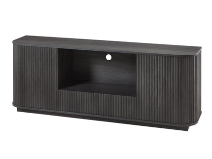 Modern Wavy TV Stand Rounded Sideboard With Storage Cabinet