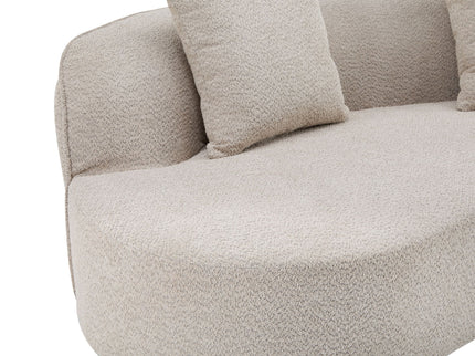 Elegant Curved Sectional Sofa With Full Foam Comfort