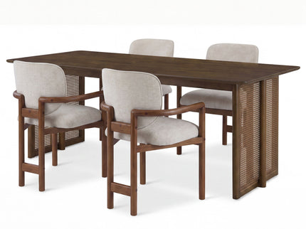 5 Piece Indoor Dining Set, Table & 4 Chairs