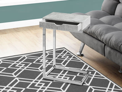 Accent Table, C - Shaped Contemporary Elegant Desig