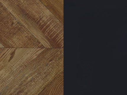 Herringbone - 3 Panel Screen - Brown