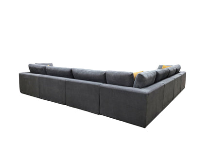 Custom Configuration Modular Sectional & Toss Pillows