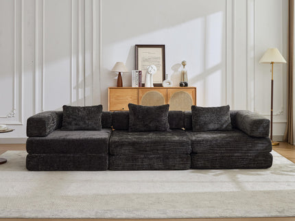 Convertible Floor Sofa Bed, Boneless Modular Sectional Sofa For Living Room