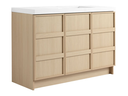 Freestanding Bathroom Vanity With Sink & 2 Soft Close Cabinet Doors