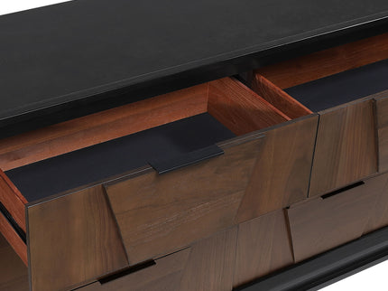 Houston - 6 Drawer Dresser - Walnut
