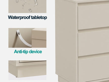 3 Drawer Nightstand, Bedroom Side Table