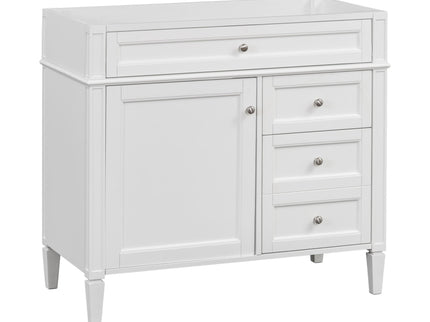Bathroom Vanity With 2 Drawers And Tip-Out Drawer, Storage Cabinet
